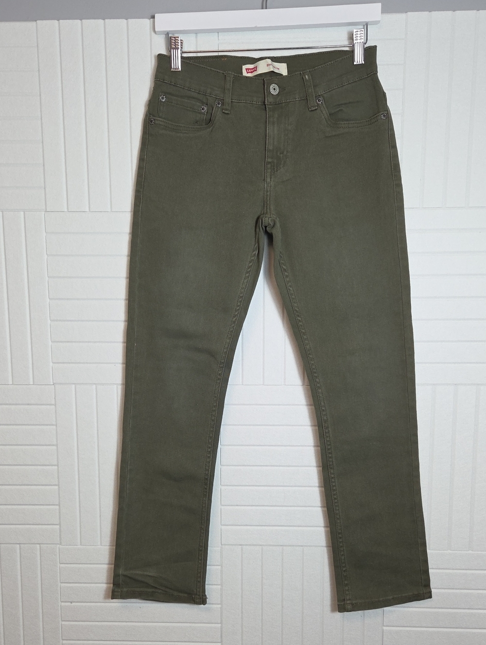 Levi's 511 Slim Military Green Jeans Size 27